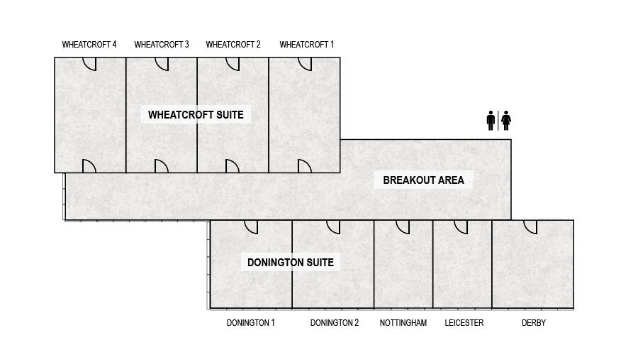 Floorplan of venue showing the different areas